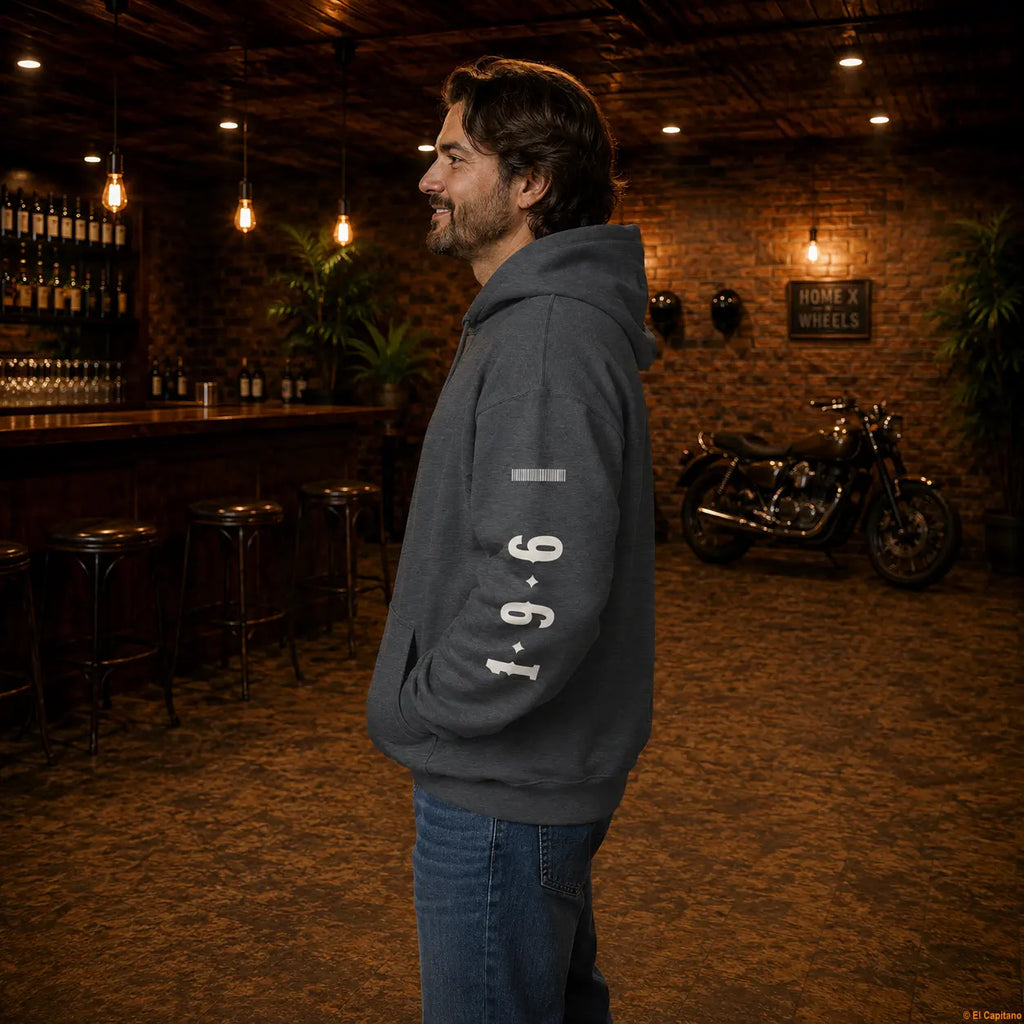 DILLIFU Hoodie - Caballeros – – dark-grey_dilligaffu_seite_mann – El Capitano