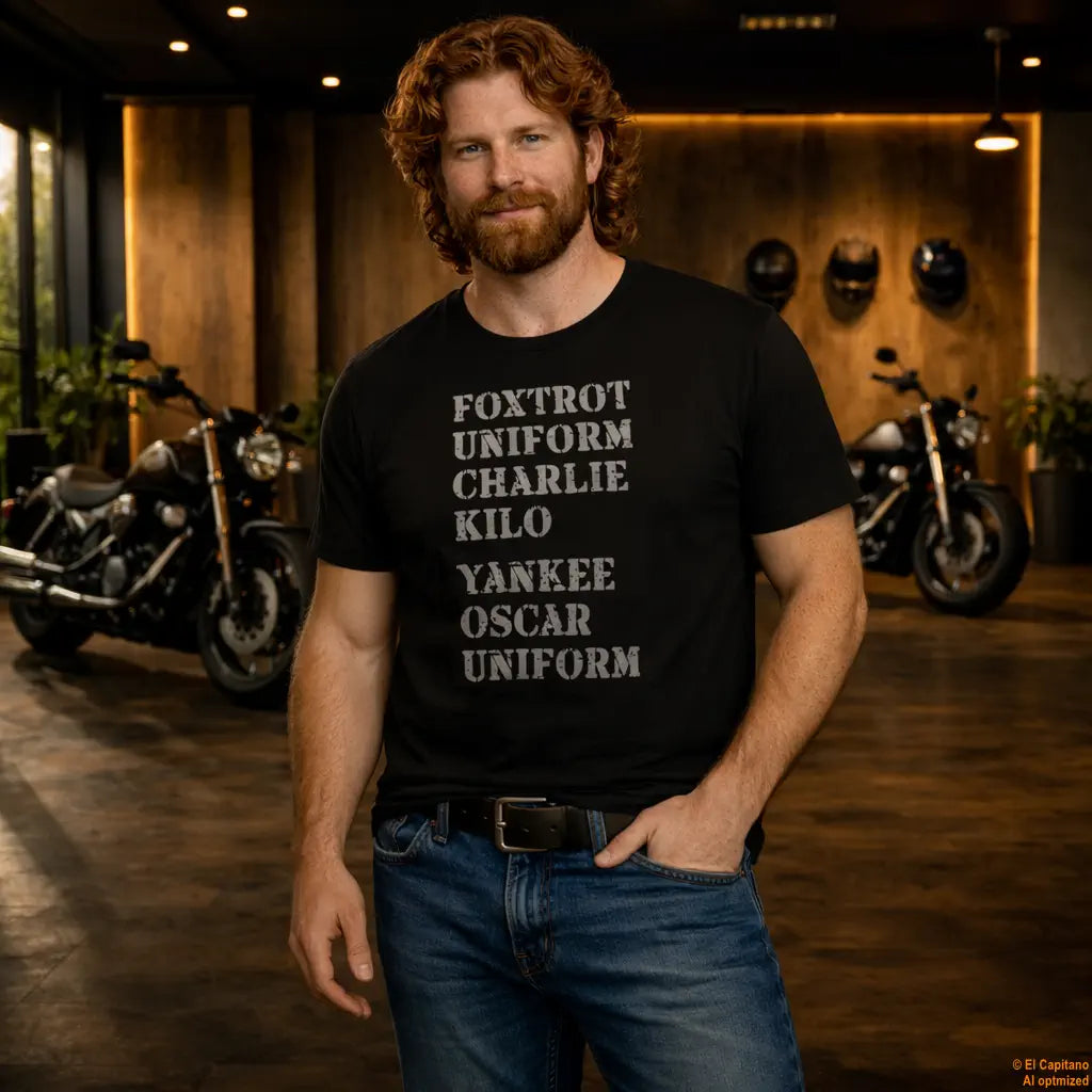 F.U.C.K. Y.O.U. Tee – Caballeros – – f-u-c-k-y-o-u-shirt-front-herren-1 – El Capitano