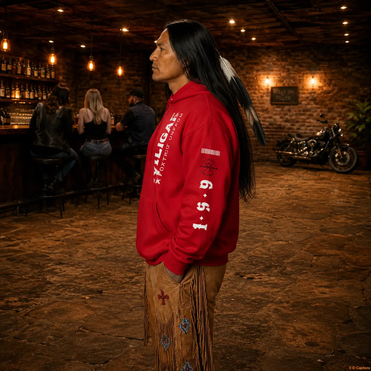DILLIFU Hoodie - Caballeros – – red_dilligaffu_seite_mann_13659b05-0797-479e-aba1-172f5c873ee3 – El Capitano