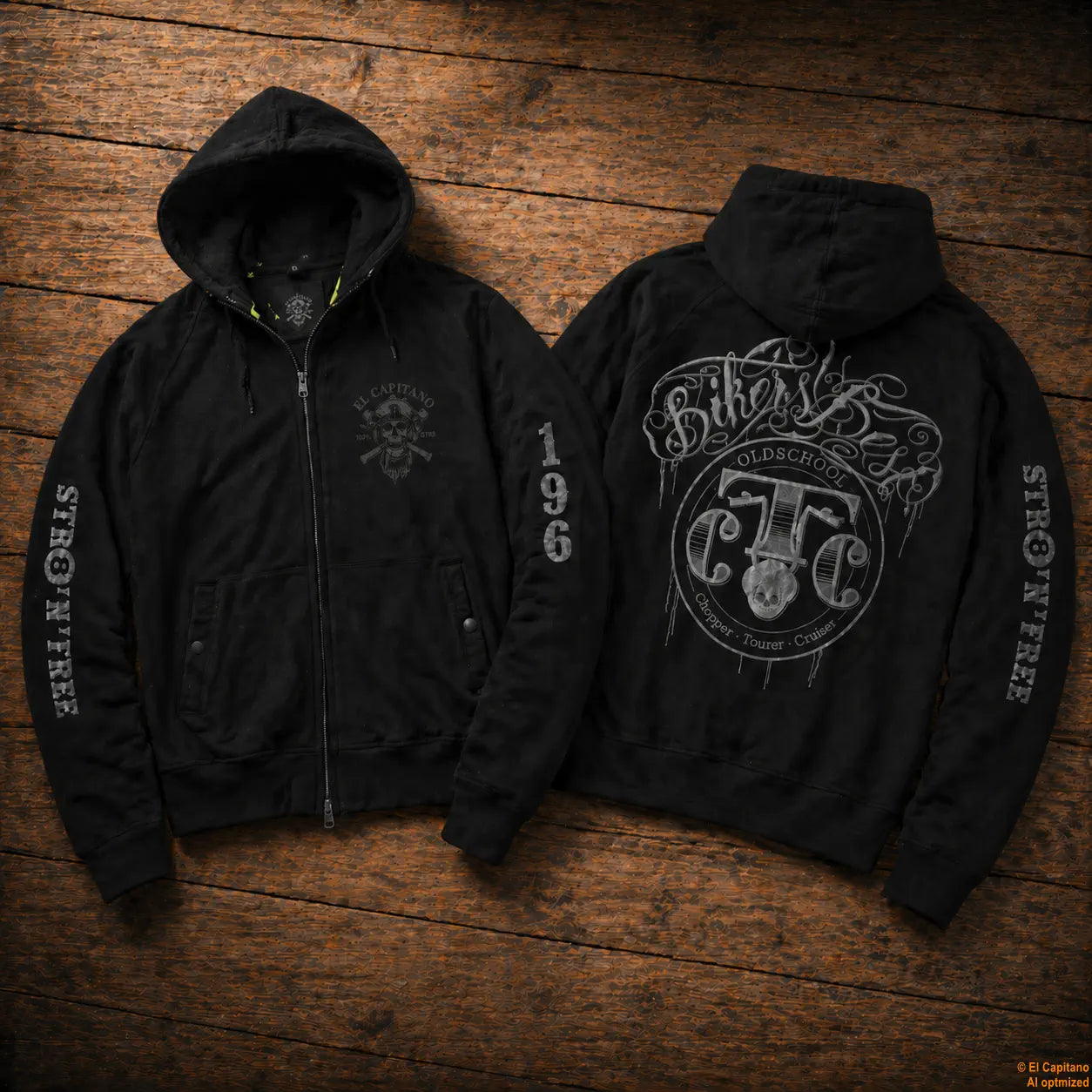 CTC Bikers Best Zip Hoodie – Caballeros – – schwarzaufholzbikersbesth_4291630c-d1d3-4bee-b538-0590d08ee06e – El Capitano