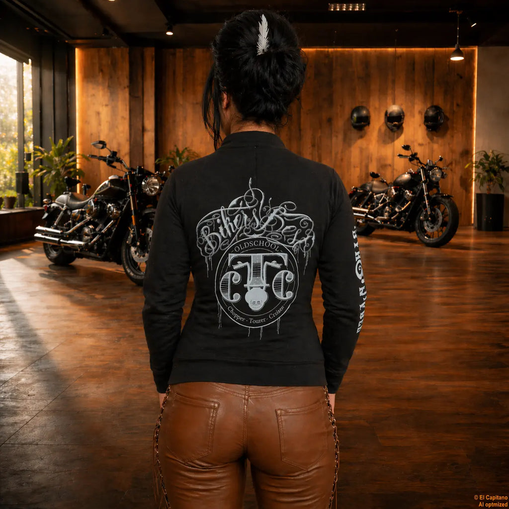 CTC Bikers Best Sweat Jacke – Señoras – – schwarzbackhalbbikersbestjfrau – El Capitano