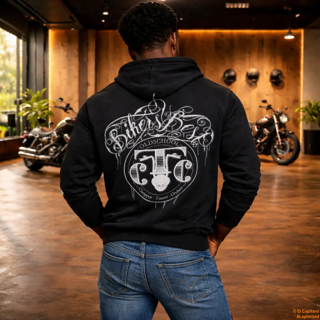 CTC Bikers Best Sweat Jacke – Caballeros – – schwarzbackhalbbikersbestmannj – El Capitano