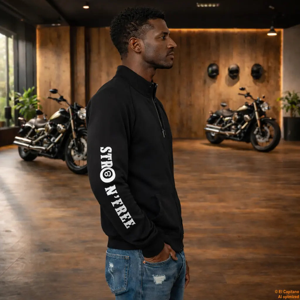 CTC Bikers Best Sweat Jacke – Caballeros – – schwarzlinkshalbbikersbestmannj – El Capitano