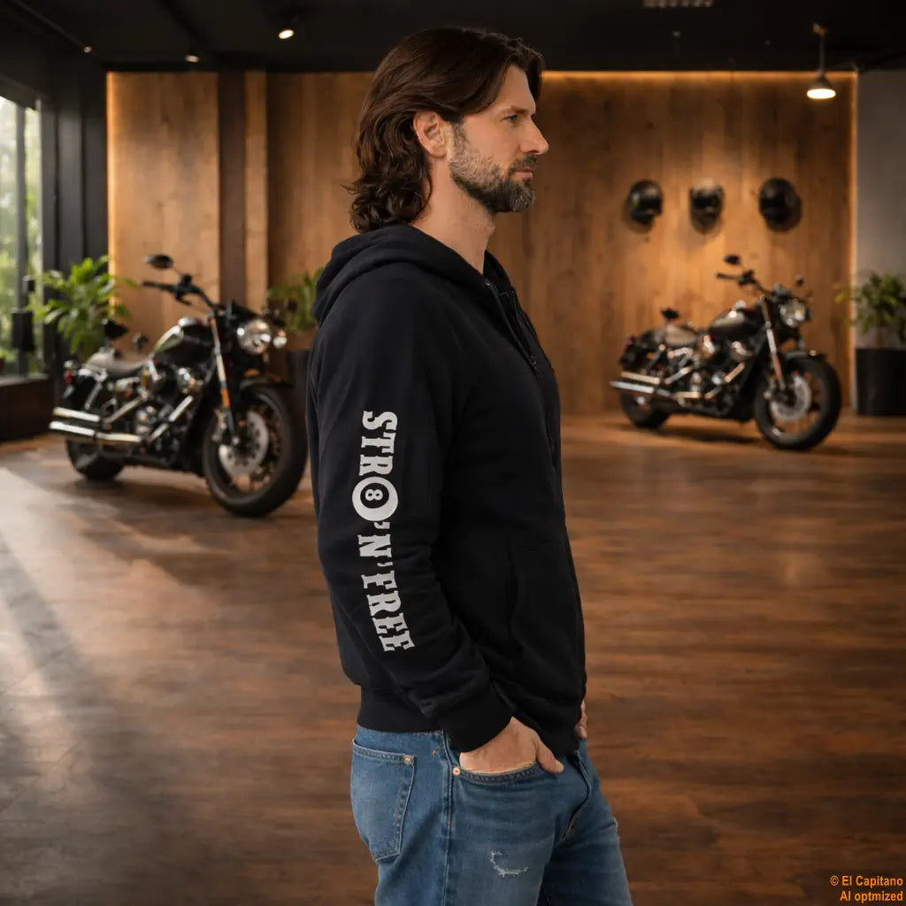 CTC Buffalo Rider Sweat Jacke – Caballeros – – schwarzrecgtshalbbuffalomannj – El Capitano