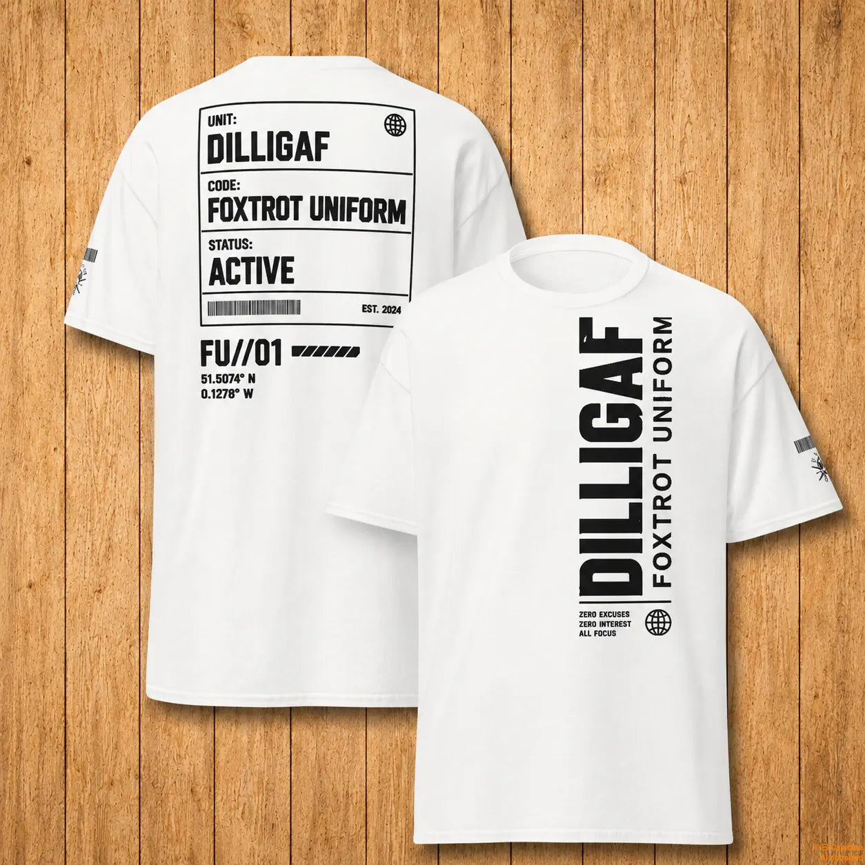 DILLI FU Tee – Señoras – – white_dilligaffu_holz_c184bc18-9fe8-4df1-a212-0196e37b5758 – El Capitano